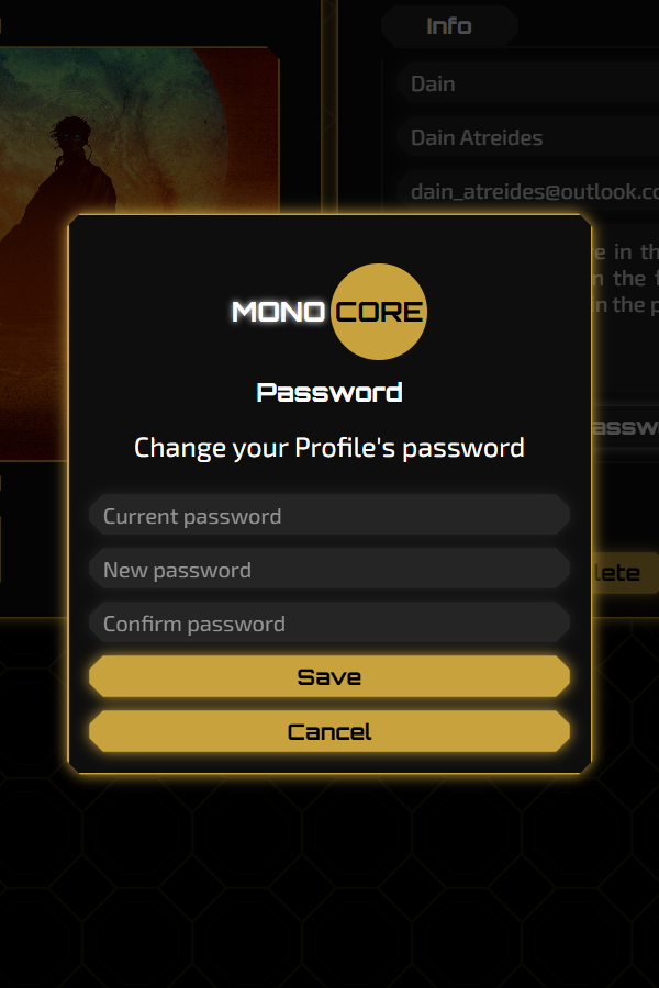 Change Password Modal